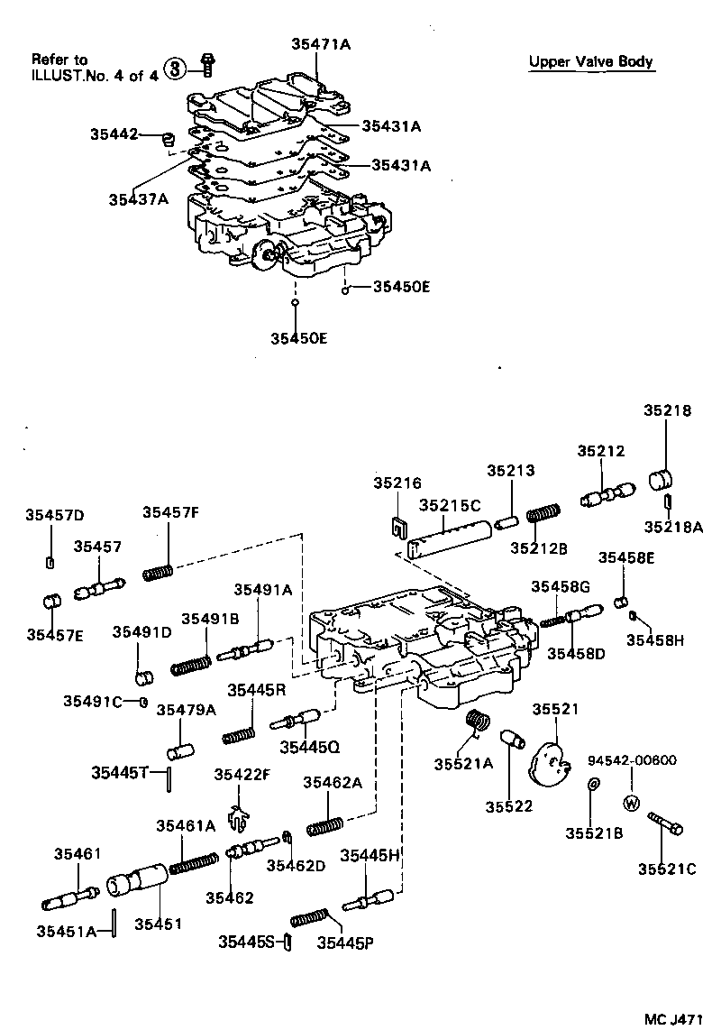  CARINA ED |  VALVE BODY OIL STRAINER ATM