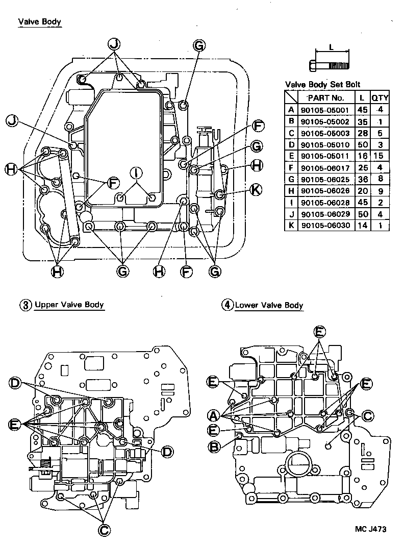  CARINA ED |  VALVE BODY OIL STRAINER ATM
