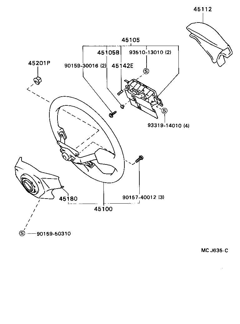  CARINA FF |  STEERING WHEEL