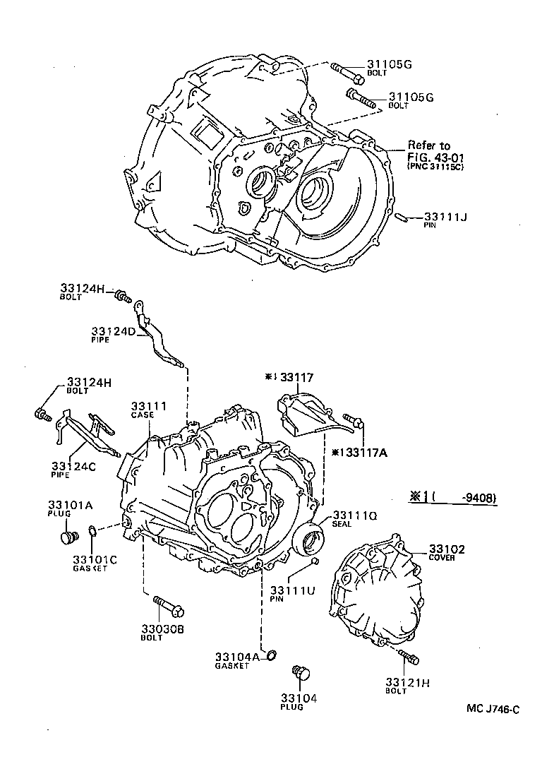  STARLET |  CLUTCH HOUSING TRANSMISSION CASE MTM