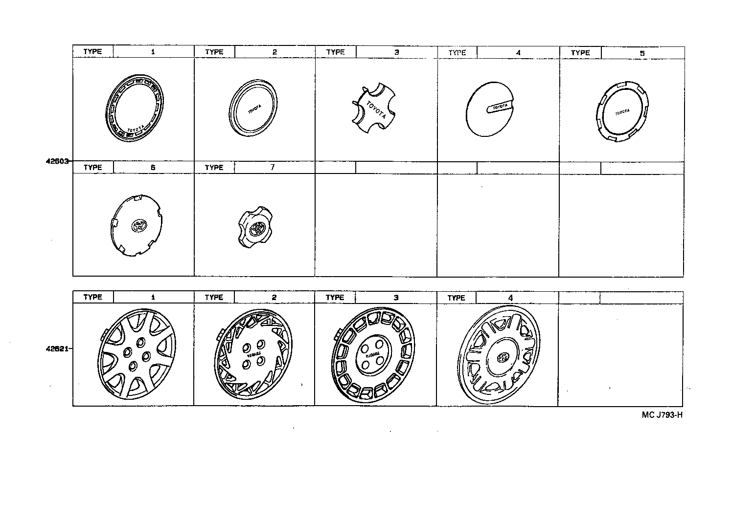  STARLET |  DISC WHEEL WHEEL CAP