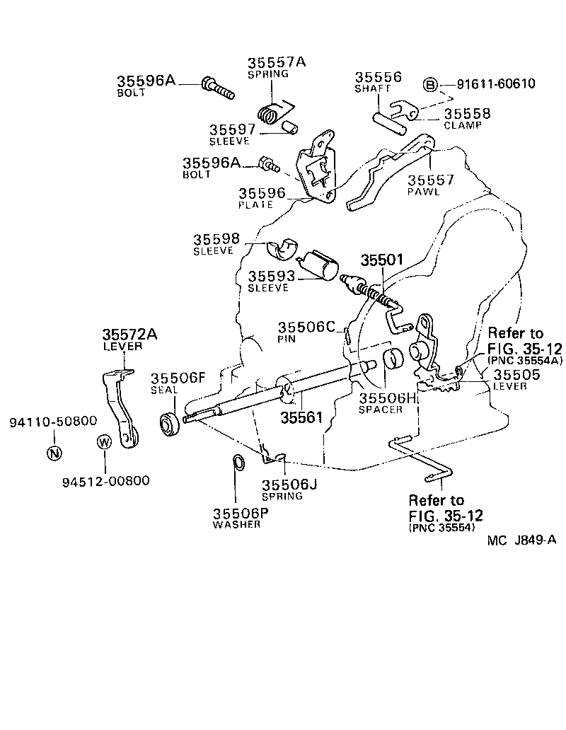  STARLET |  THROTTLE LINK VALVE LEVER ATM