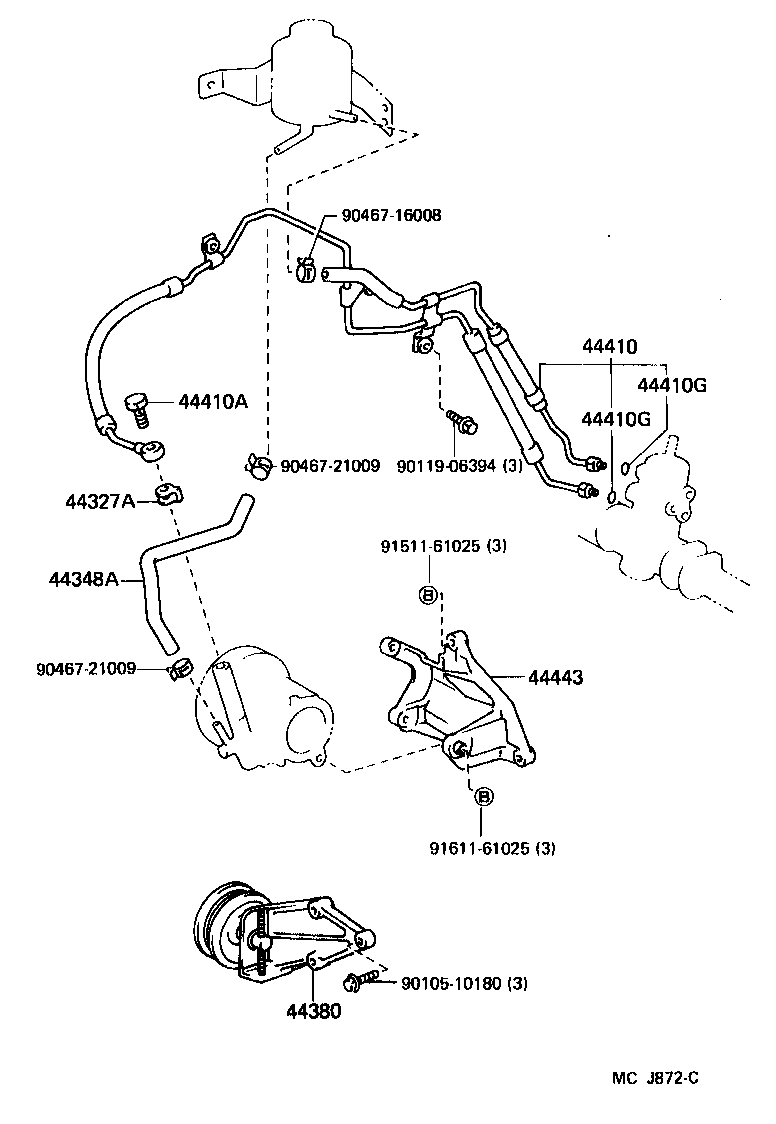  STARLET |  POWER STEERING TUBE