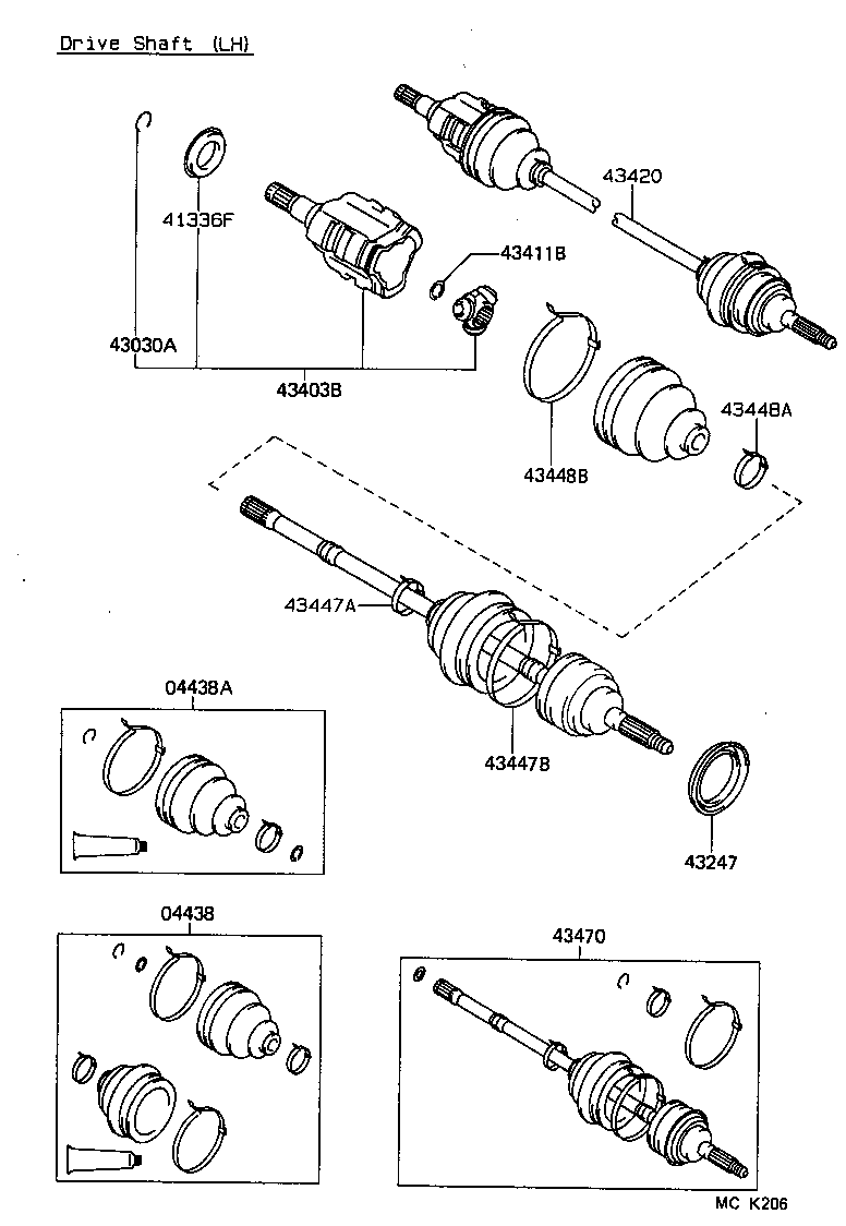  STARLET |  FRONT DRIVE SHAFT