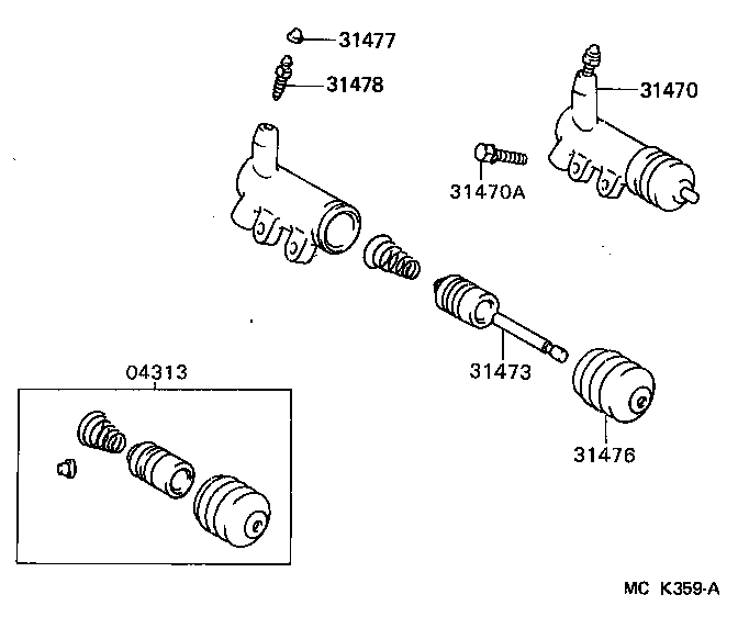  SERA |  CLUTCH RELEASE CYLINDER