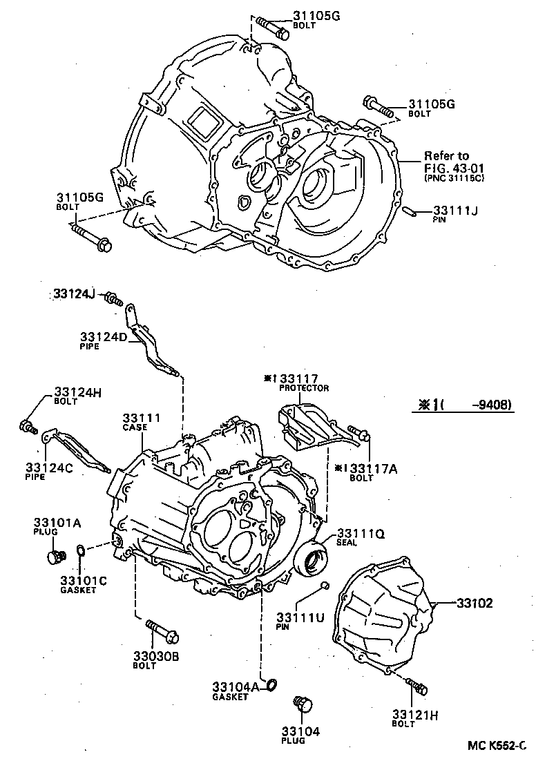  SERA |  CLUTCH HOUSING TRANSMISSION CASE MTM