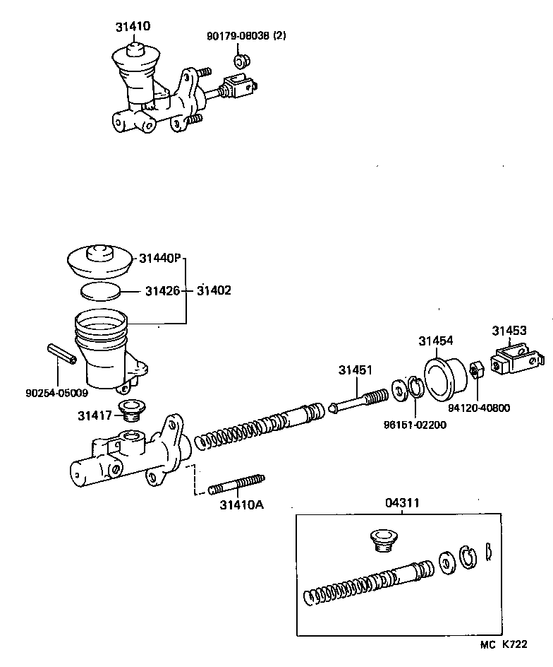  SERA |  CLUTCH MASTER CYLINDER