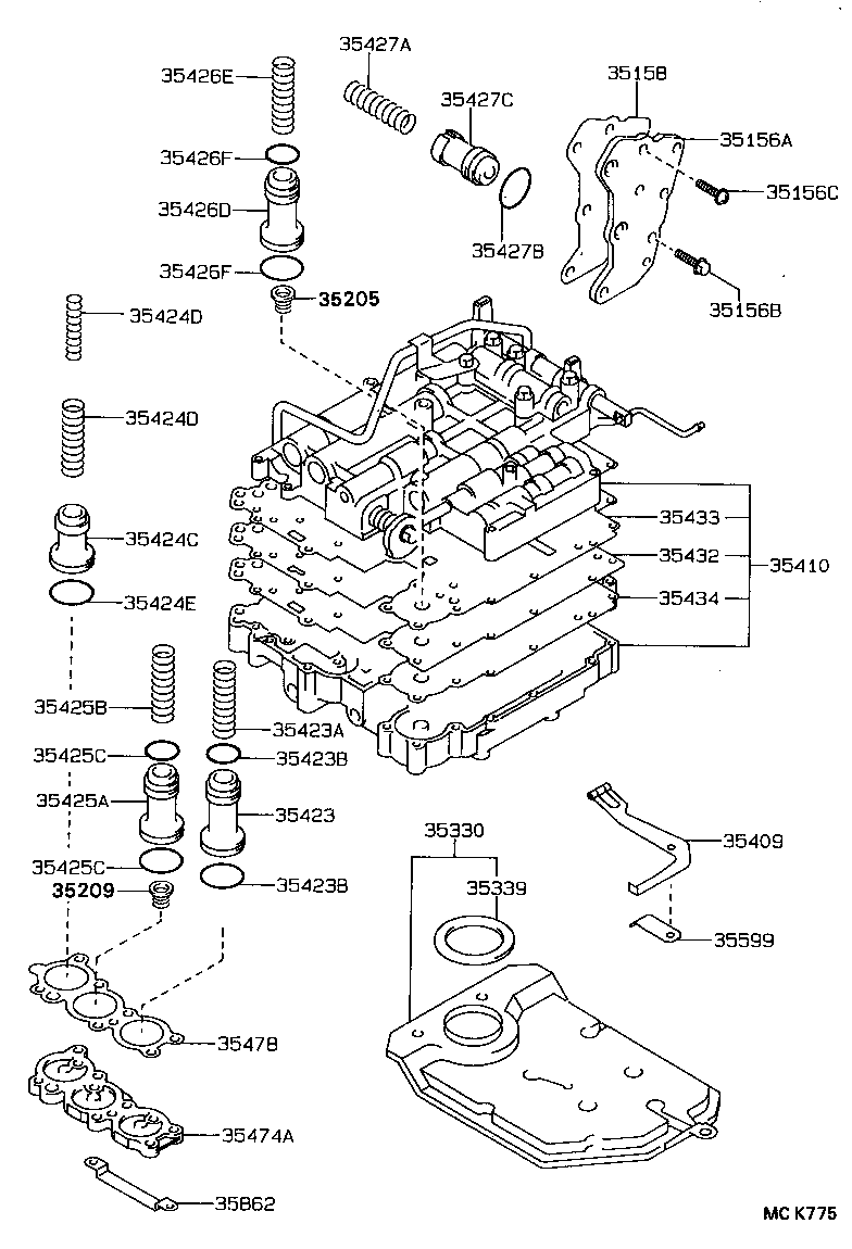  CELICA |  VALVE BODY OIL STRAINER ATM