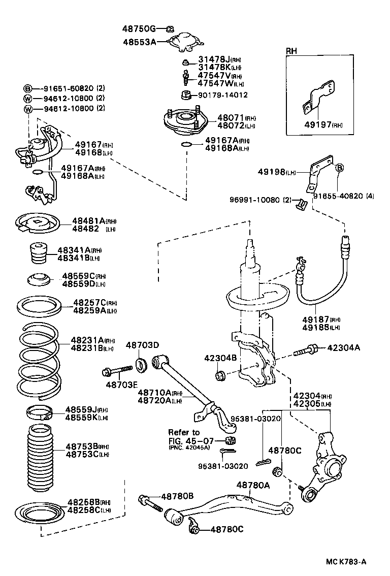  CELICA |  REAR SPRING SHOCK ABSORBER