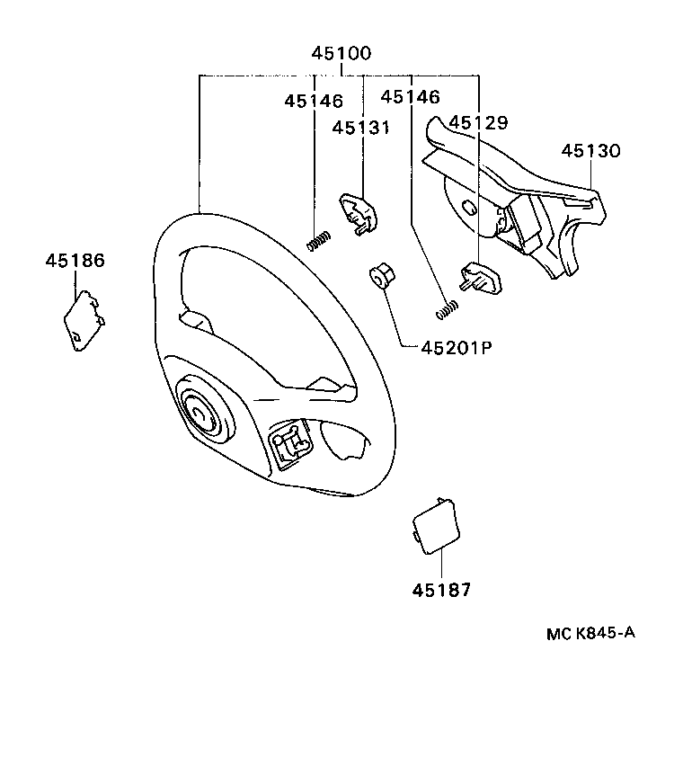  CAMRY VISTA |  STEERING WHEEL