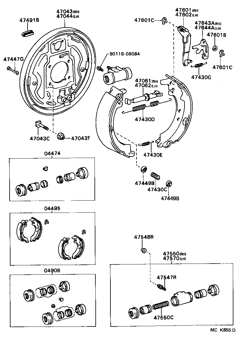  MARK 2 |  REAR DRUM BRAKE WHEEL CYLINDER BACKING PLATE