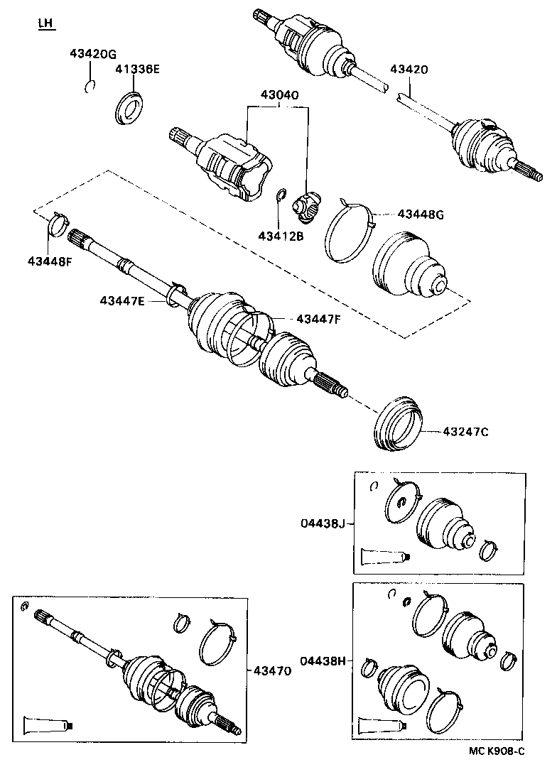  CAMRY VISTA |  FRONT DRIVE SHAFT