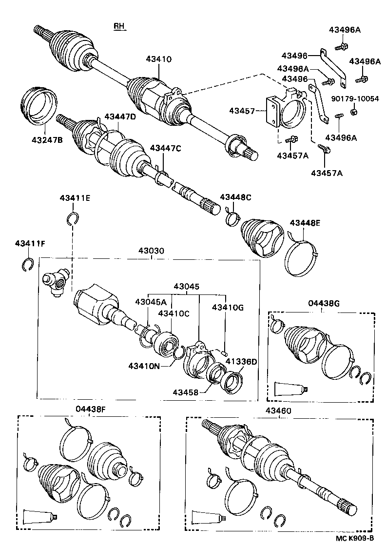  CAMRY VISTA |  FRONT DRIVE SHAFT
