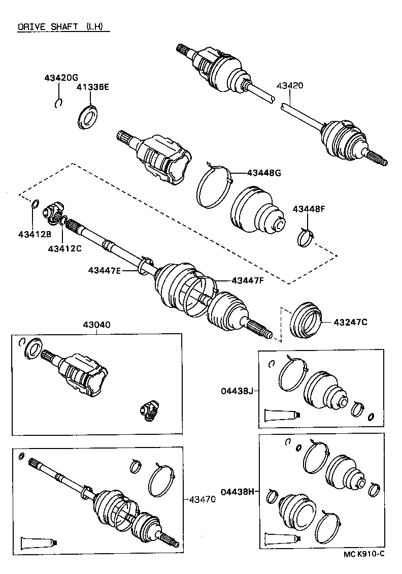  CAMRY VISTA |  FRONT DRIVE SHAFT