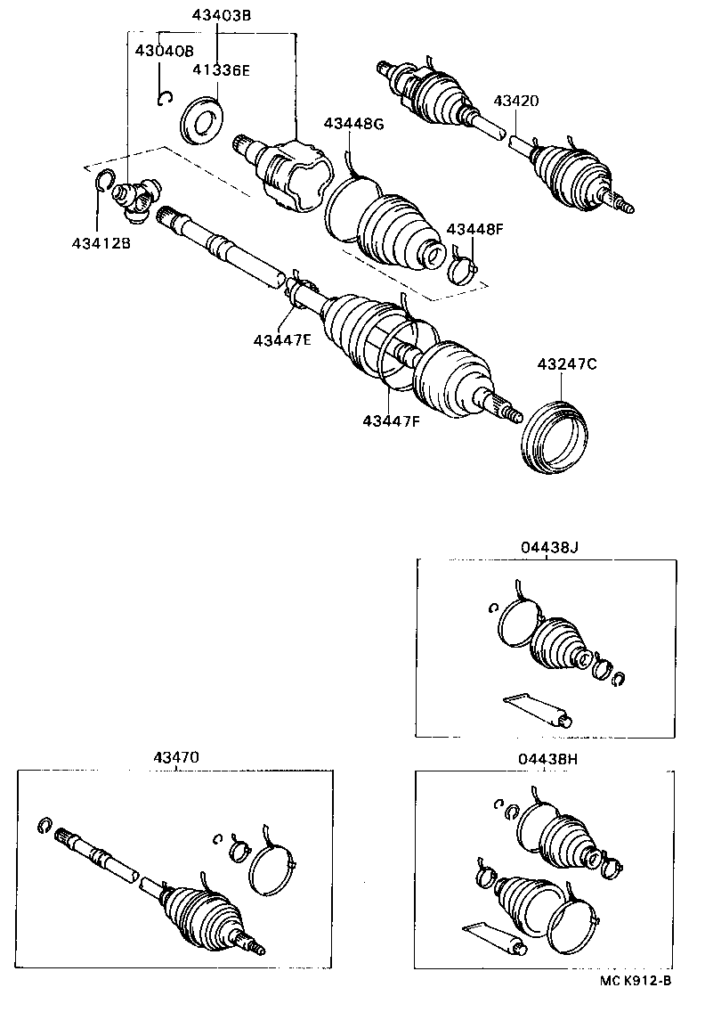  CAMRY VISTA |  FRONT DRIVE SHAFT