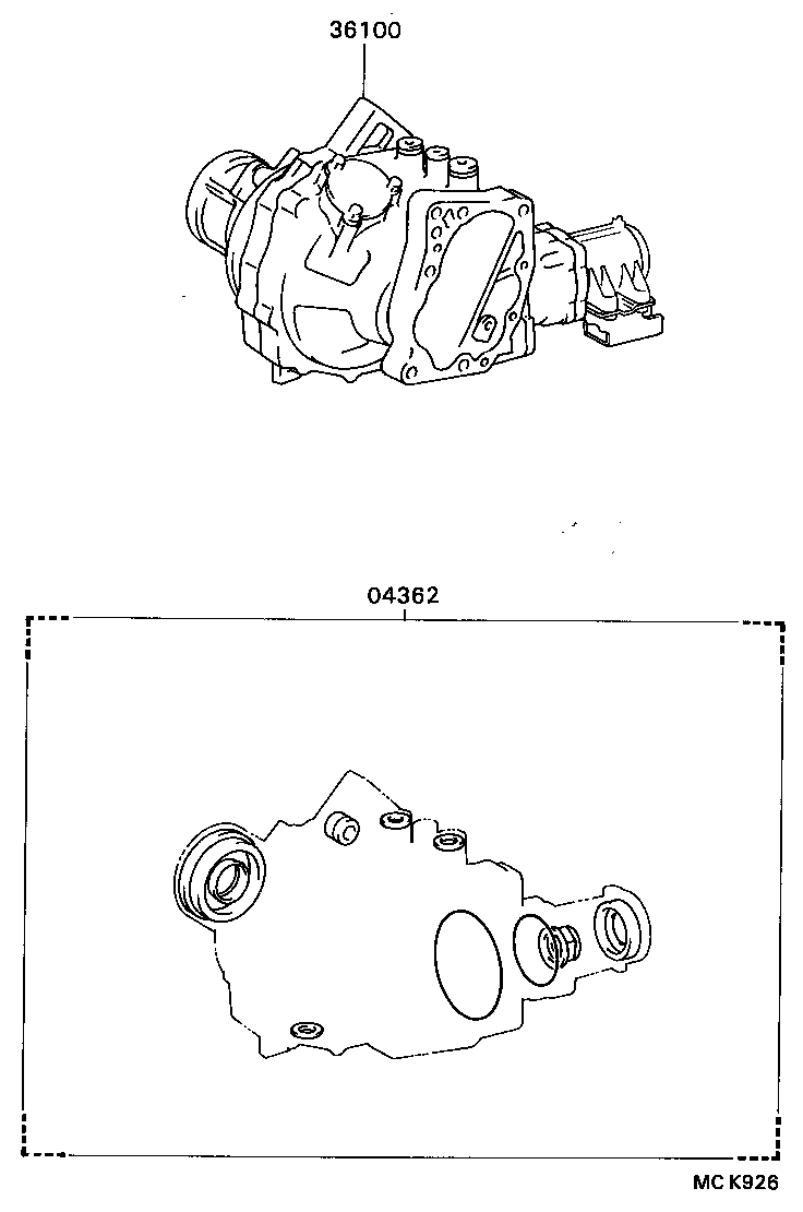  CAMRY VISTA |  TRANSFER ASSEMBLY GASKET KIT