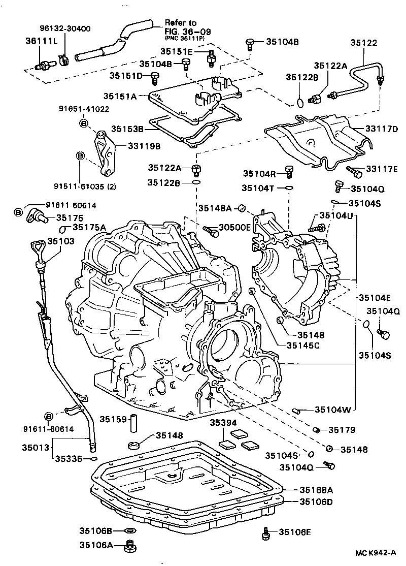  CAMRY VISTA |  TRANSMISSION CASE OIL PAN ATM