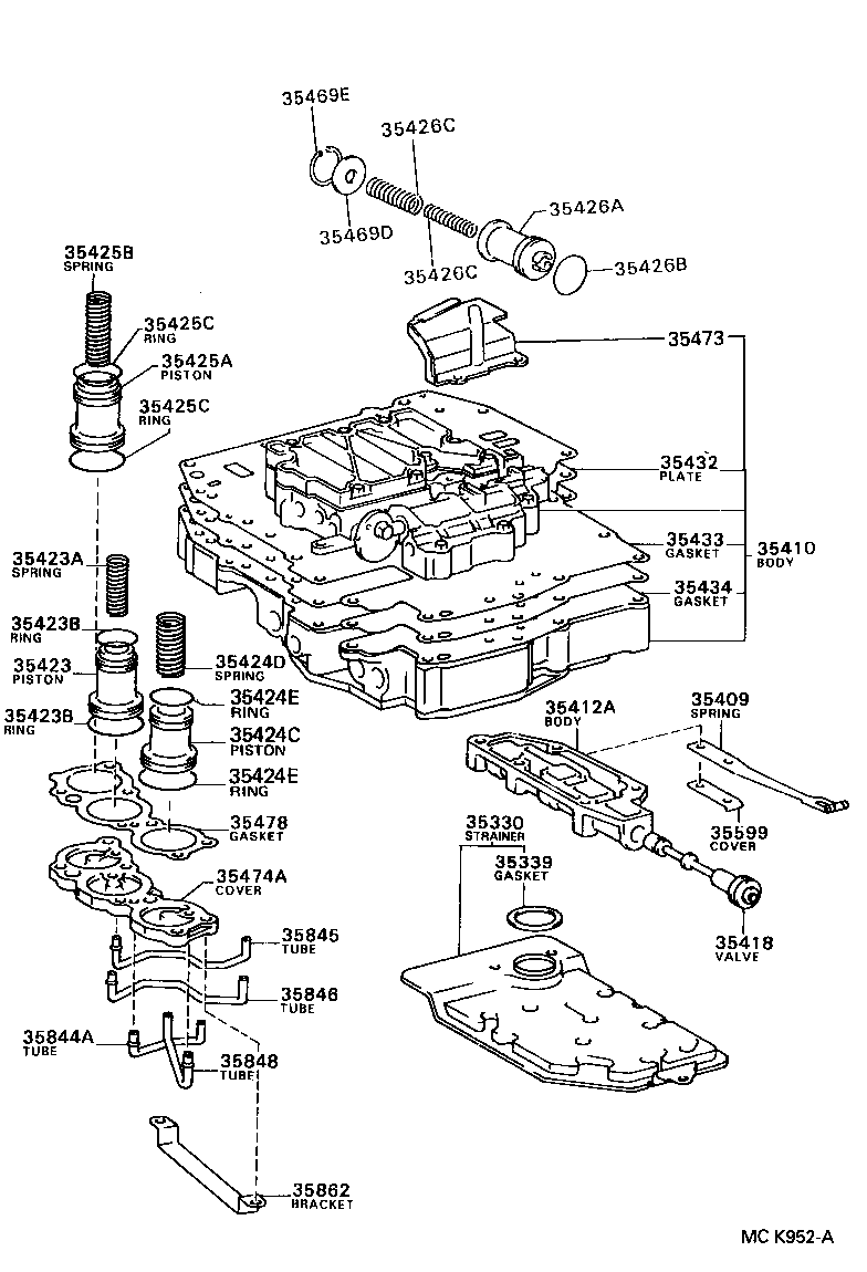  CAMRY VISTA |  VALVE BODY OIL STRAINER ATM