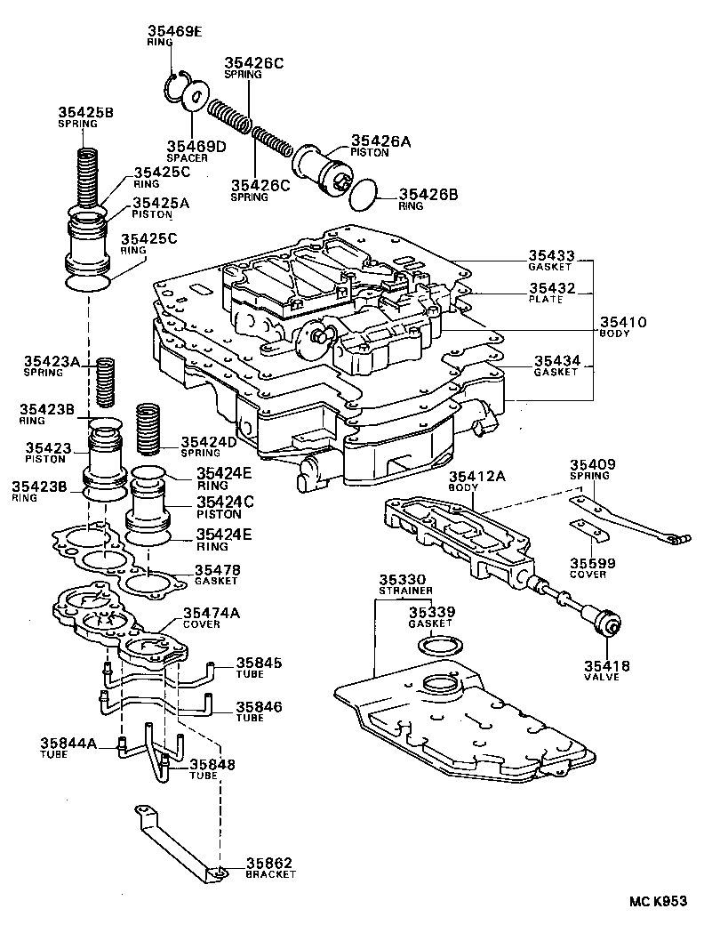  CAMRY VISTA |  VALVE BODY OIL STRAINER ATM