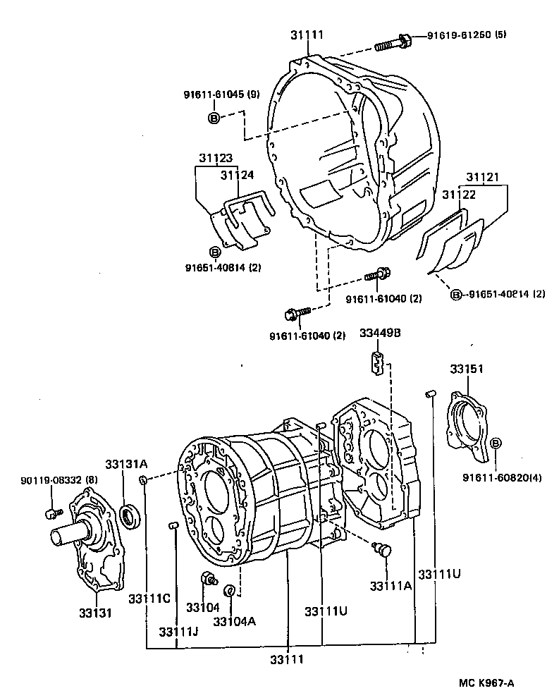  SUPRA |  CLUTCH HOUSING TRANSMISSION CASE MTM