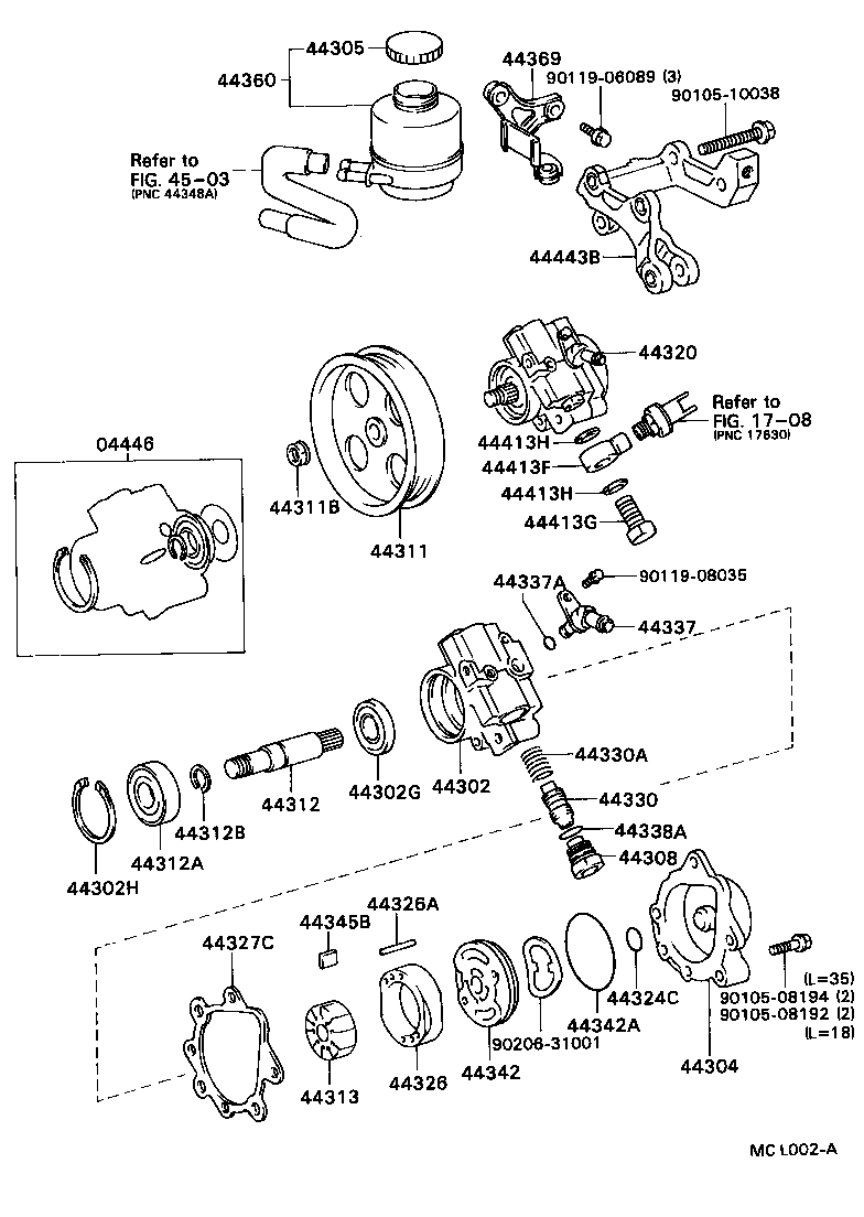  MARK 2 |  VANE PUMP RESERVOIR POWER STEERING