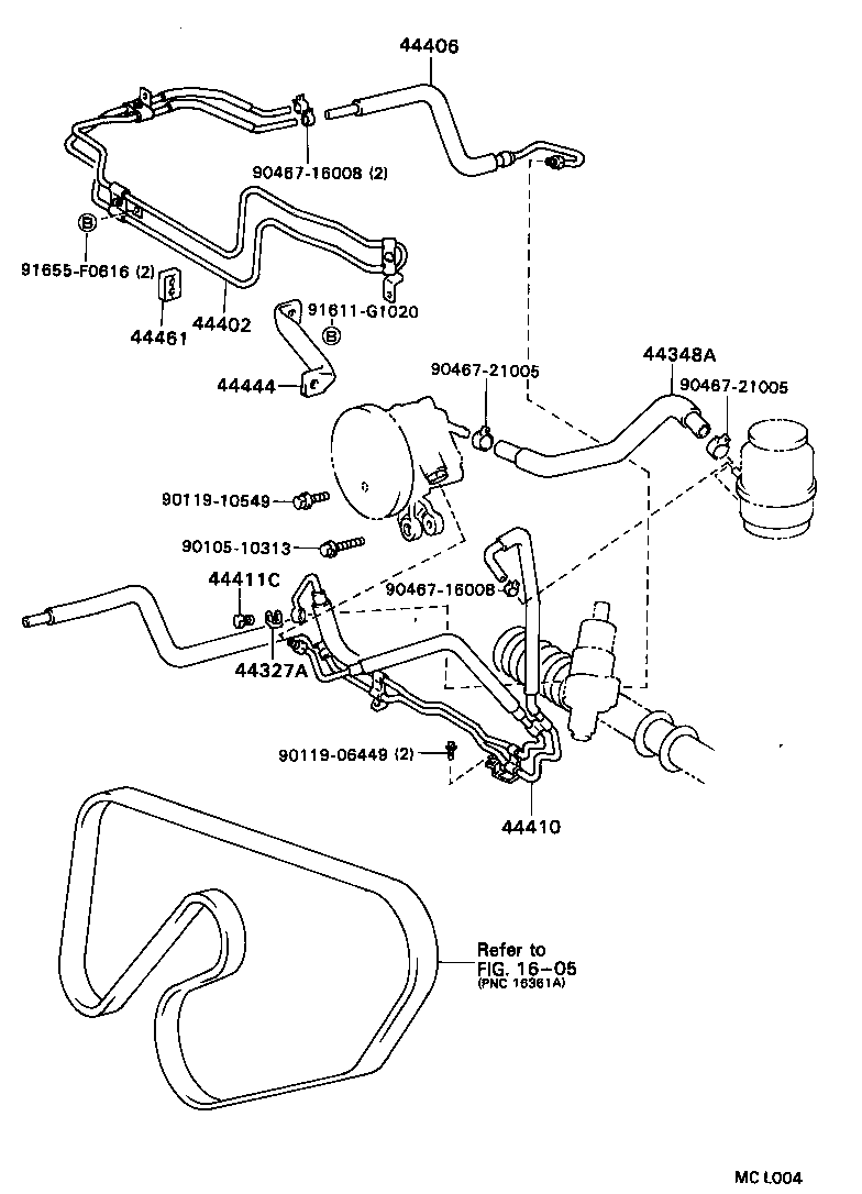  CRESTA |  POWER STEERING TUBE