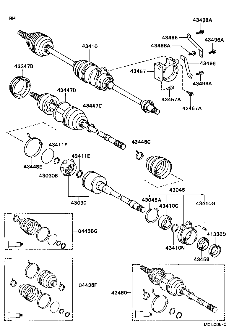  CAMRY VISTA |  FRONT DRIVE SHAFT