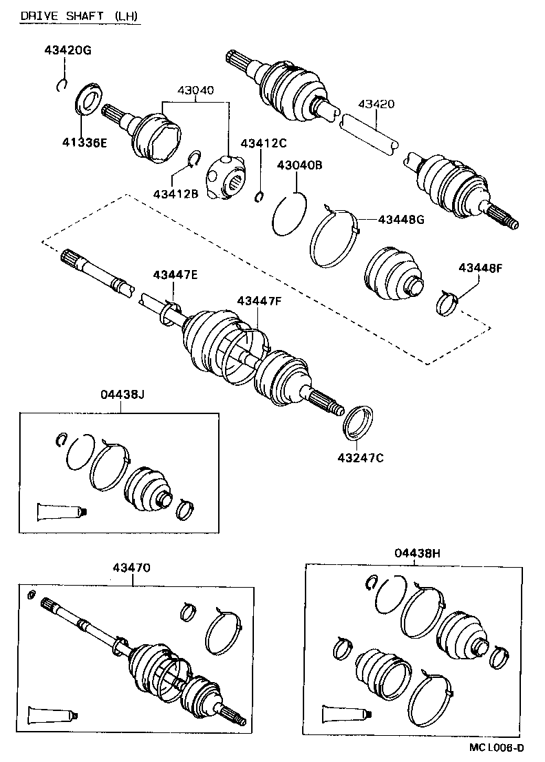  CAMRY VISTA |  FRONT DRIVE SHAFT