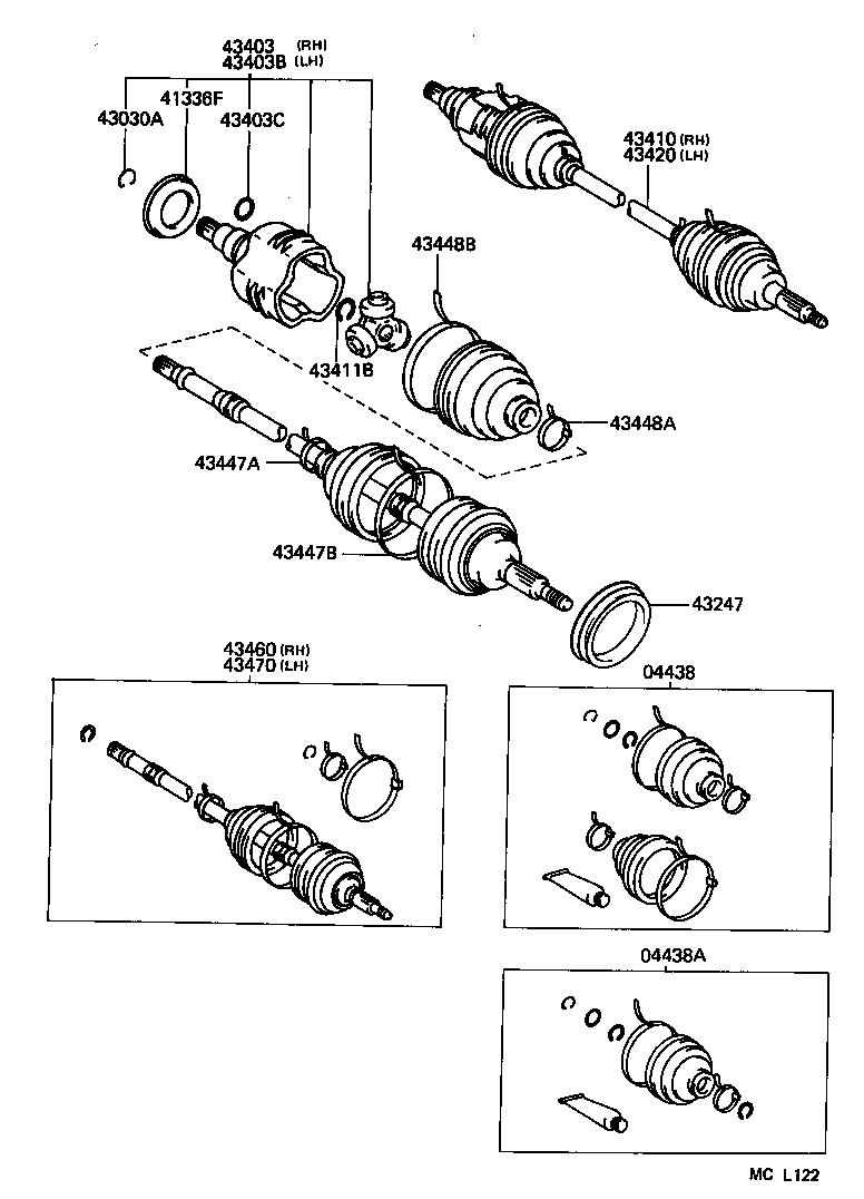  SPRINTER CARIB |  FRONT DRIVE SHAFT