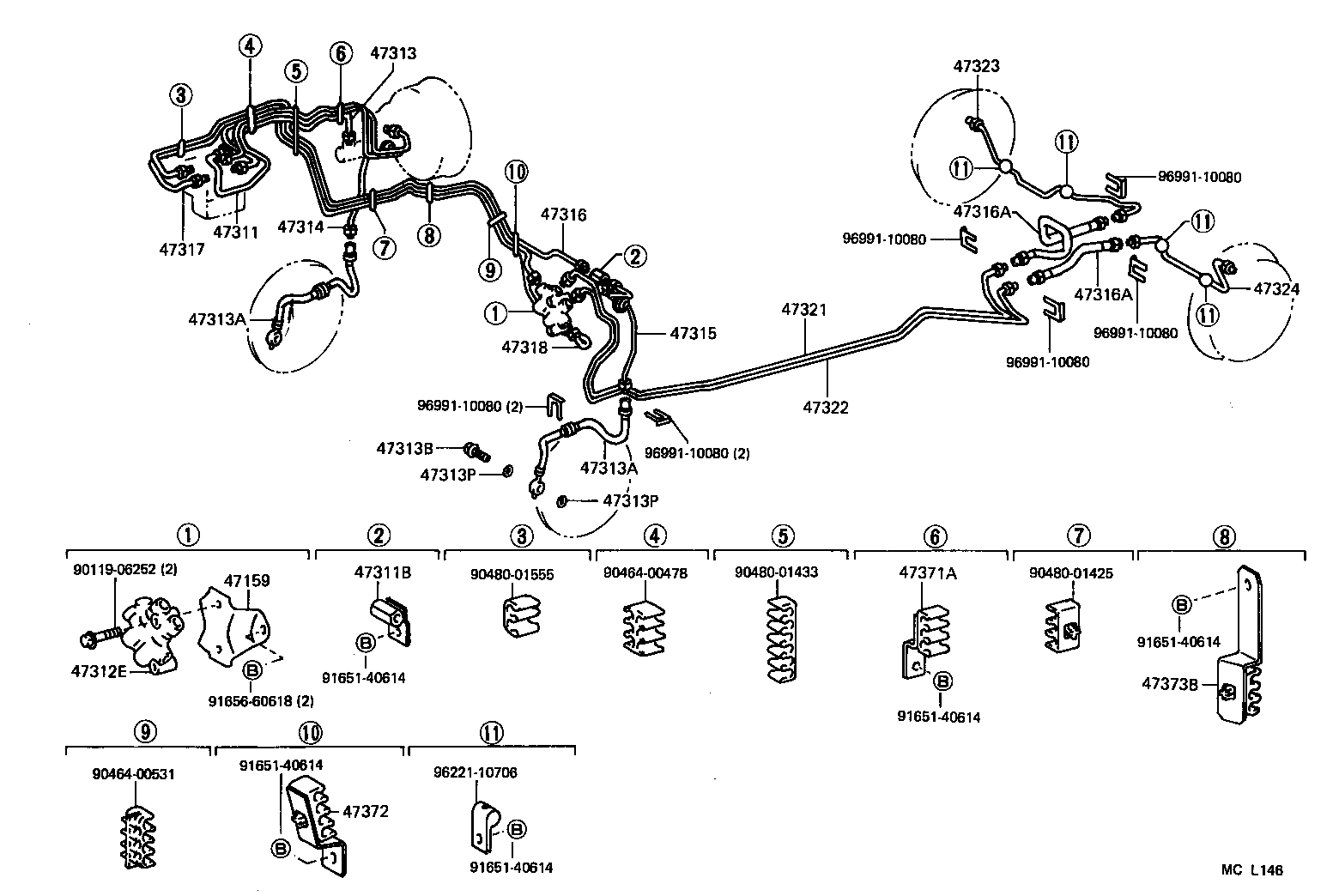  SPRINTER CARIB |  BRAKE TUBE CLAMP