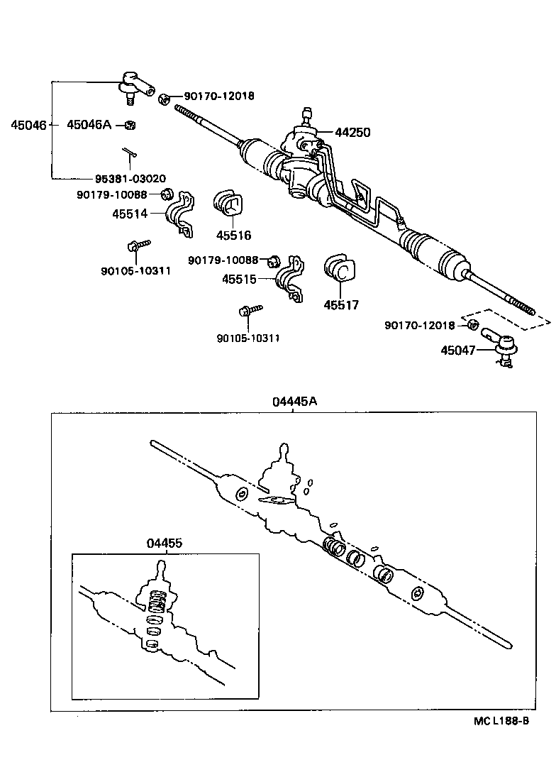  COROLLA 2 |  FRONT STEERING GEAR LINK