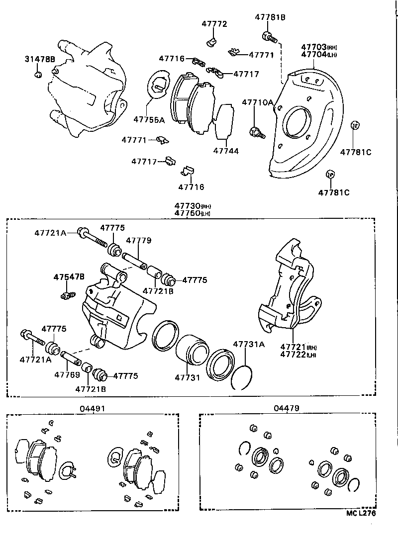  DYNA TOYOACE QUICK |  FRONT DISC BRAKE CALIPER DUST COVER