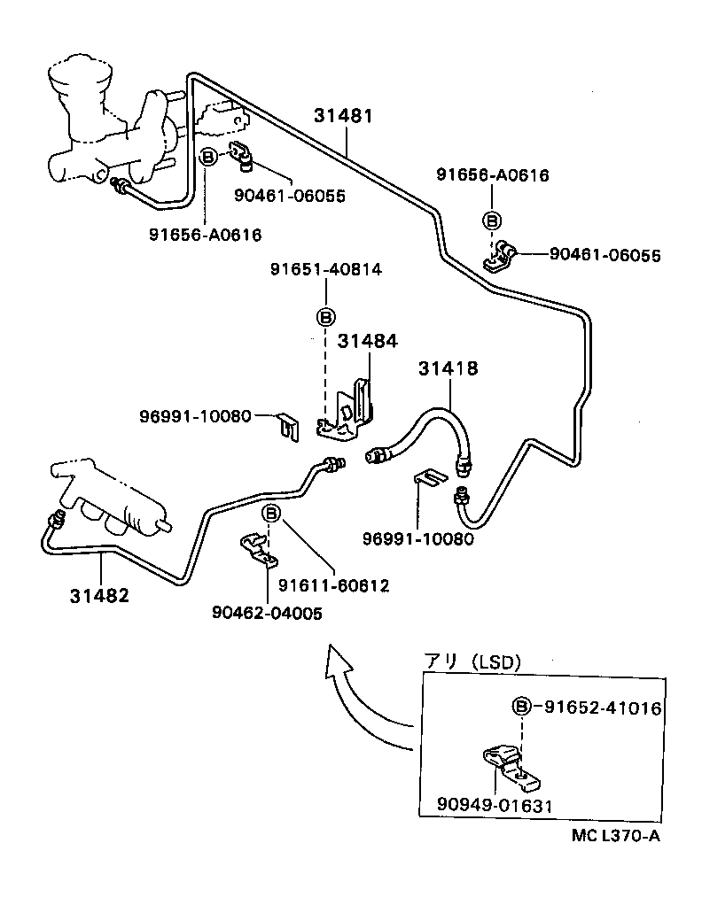  CYNOS |  CLUTCH PEDAL FLEXIBLE HOSE