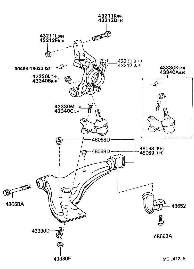  CYNOS |  FRONT AXLE ARM STEERING KNUCKLE