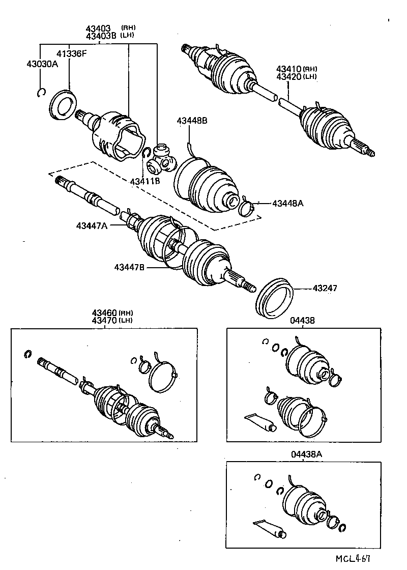  SPRINTER TRUENO |  FRONT DRIVE SHAFT