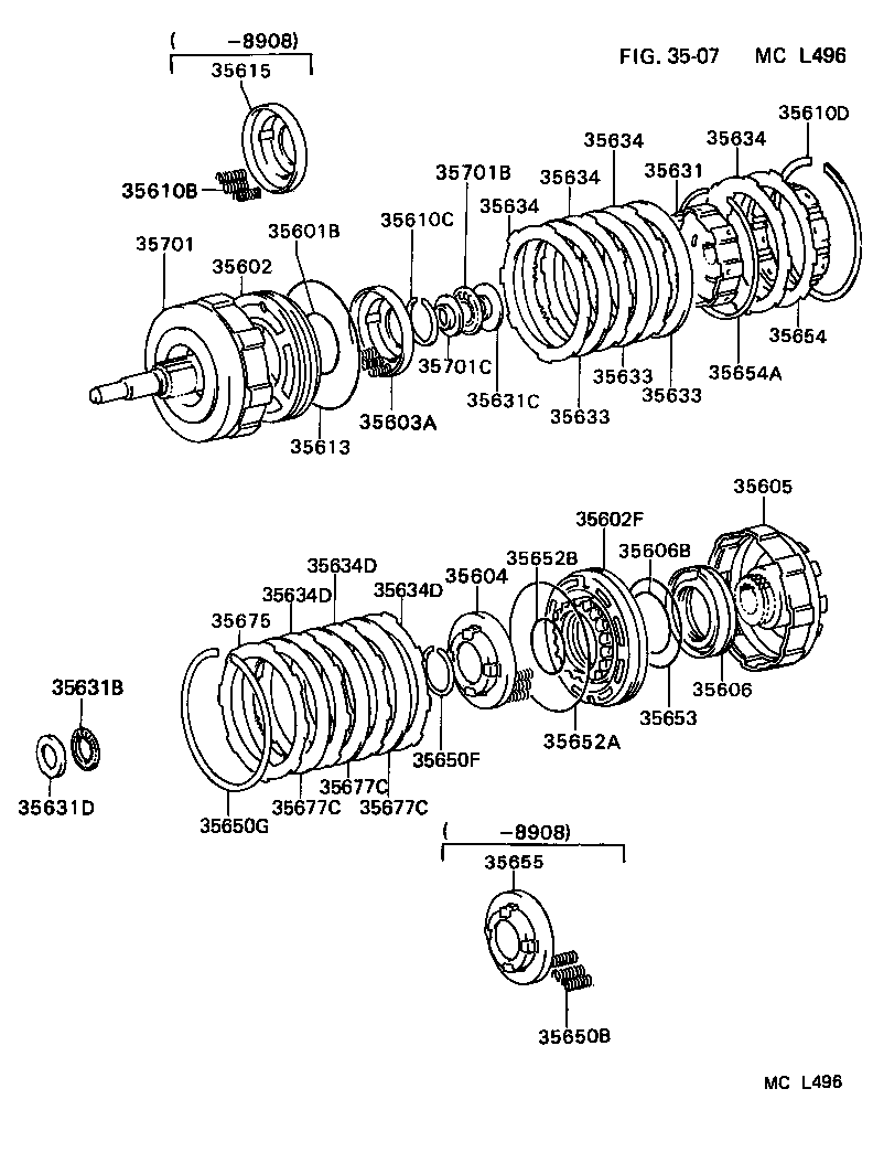  SUPRA |  BRAKE BAND MULTIPLE DISC CLUTCH ATM