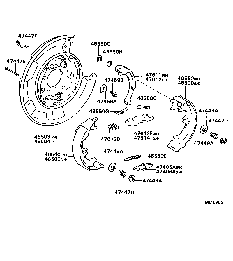  SCEPTER WG CP |  PARKING BRAKE CABLE