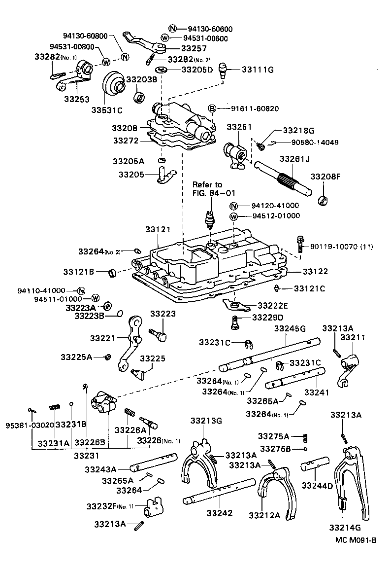  DYNA TOYOACE |  GEAR SHIFT FORK LEVER SHAFT MTM