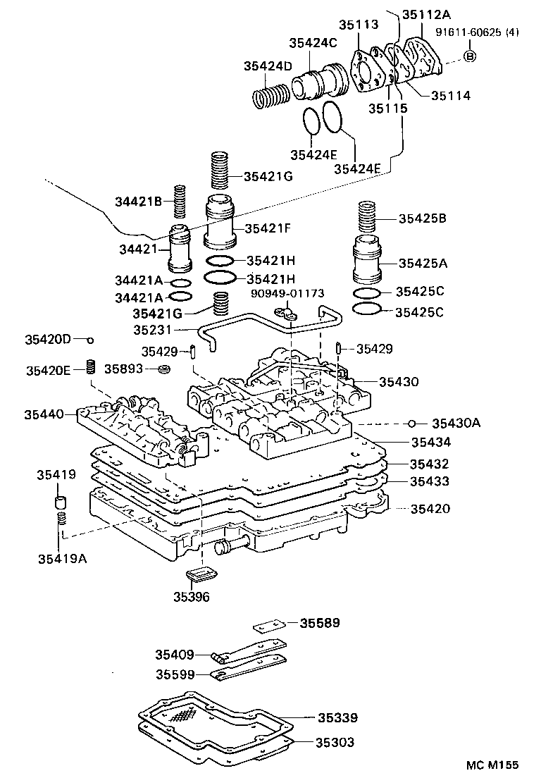  LAND CRUISER VAN |  VALVE BODY OIL STRAINER ATM