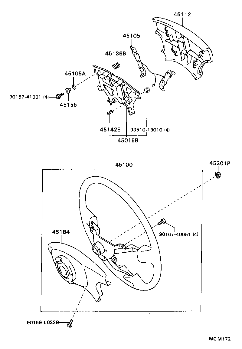  CARINA ED |  STEERING WHEEL
