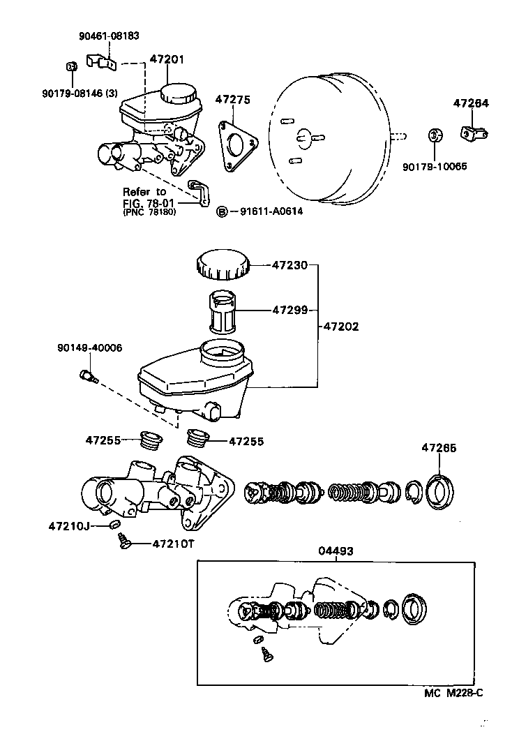  CROWN CROWN MAJESTA |  BRAKE MASTER CYLINDER