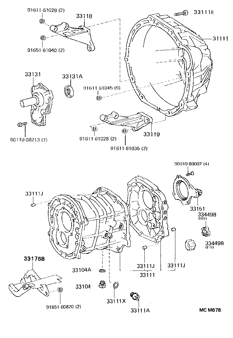  CHASER |  CLUTCH HOUSING TRANSMISSION CASE MTM