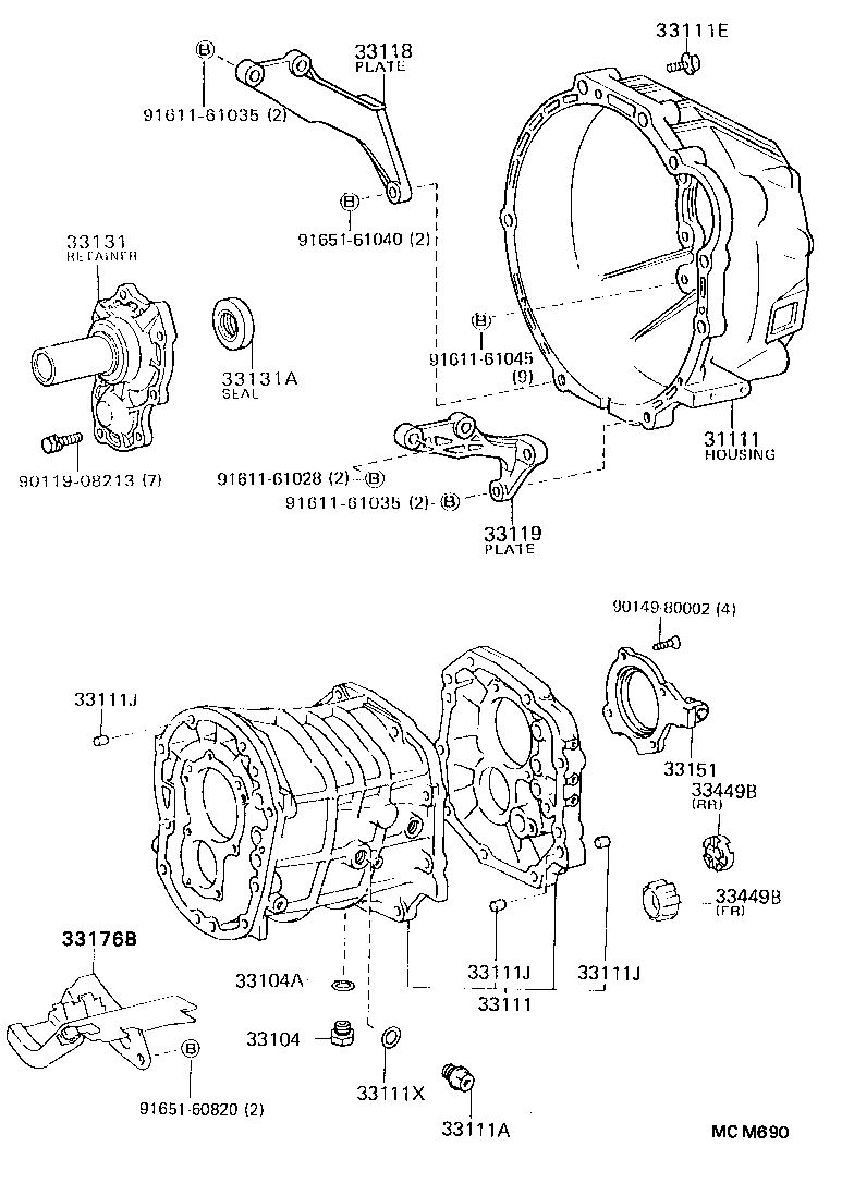  CHASER |  CLUTCH HOUSING TRANSMISSION CASE MTM