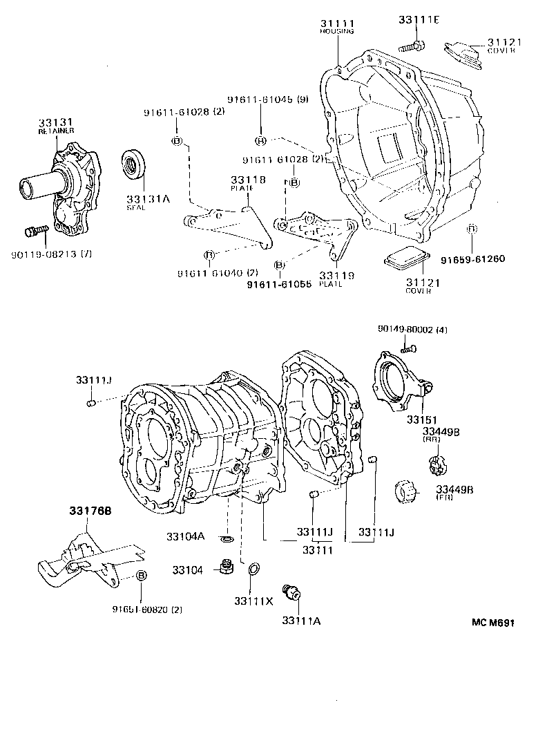  CHASER |  CLUTCH HOUSING TRANSMISSION CASE MTM