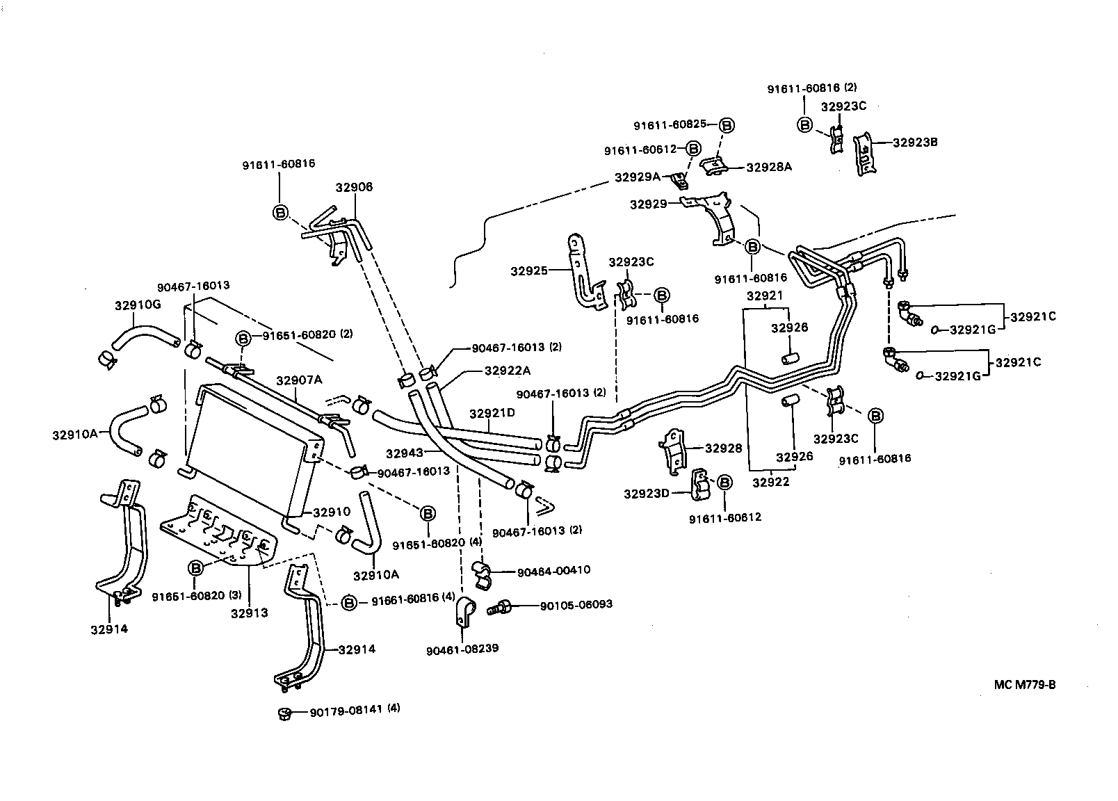  DYNA TOYOACE |  OIL COOLER TUBE ATM