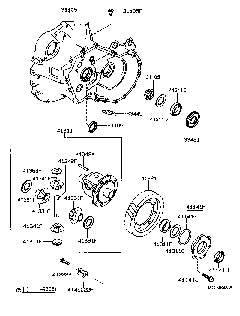  CARINA FF |  FRONT AXLE HOUSING DIFFERENTIAL