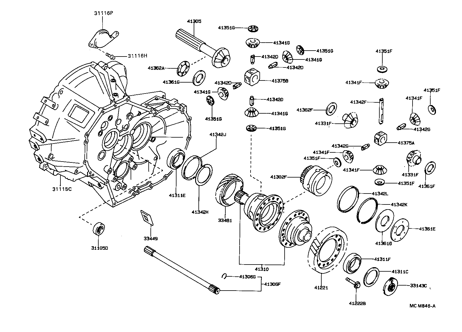 CARINA FF | FRONT AXLE HOUSING DIFFERENTIAL