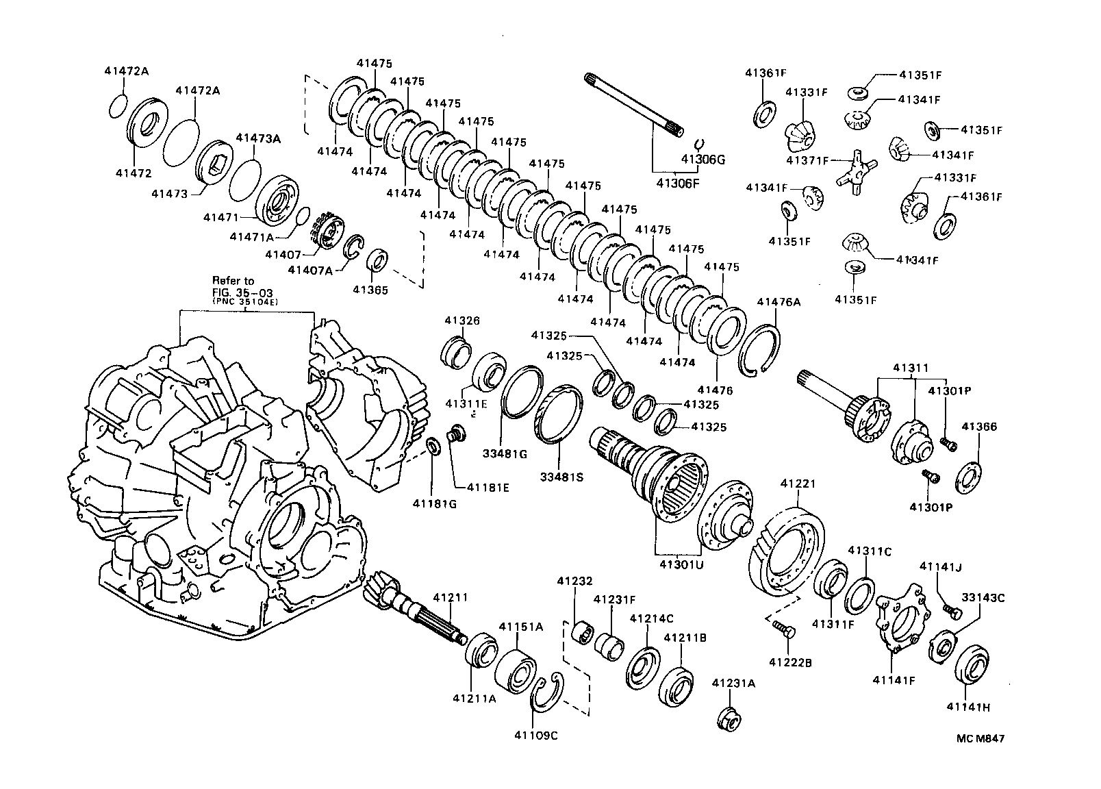  CARINA FF |  FRONT AXLE HOUSING DIFFERENTIAL