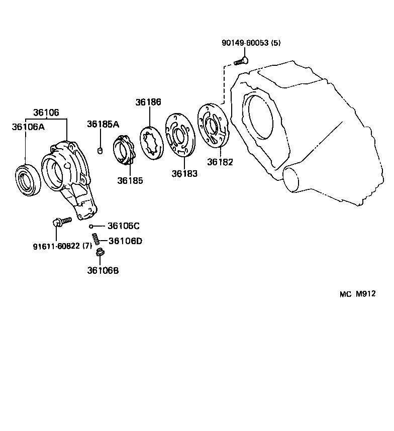  LITE TOWNACE V WG |  TRANSFER OIL PUMP