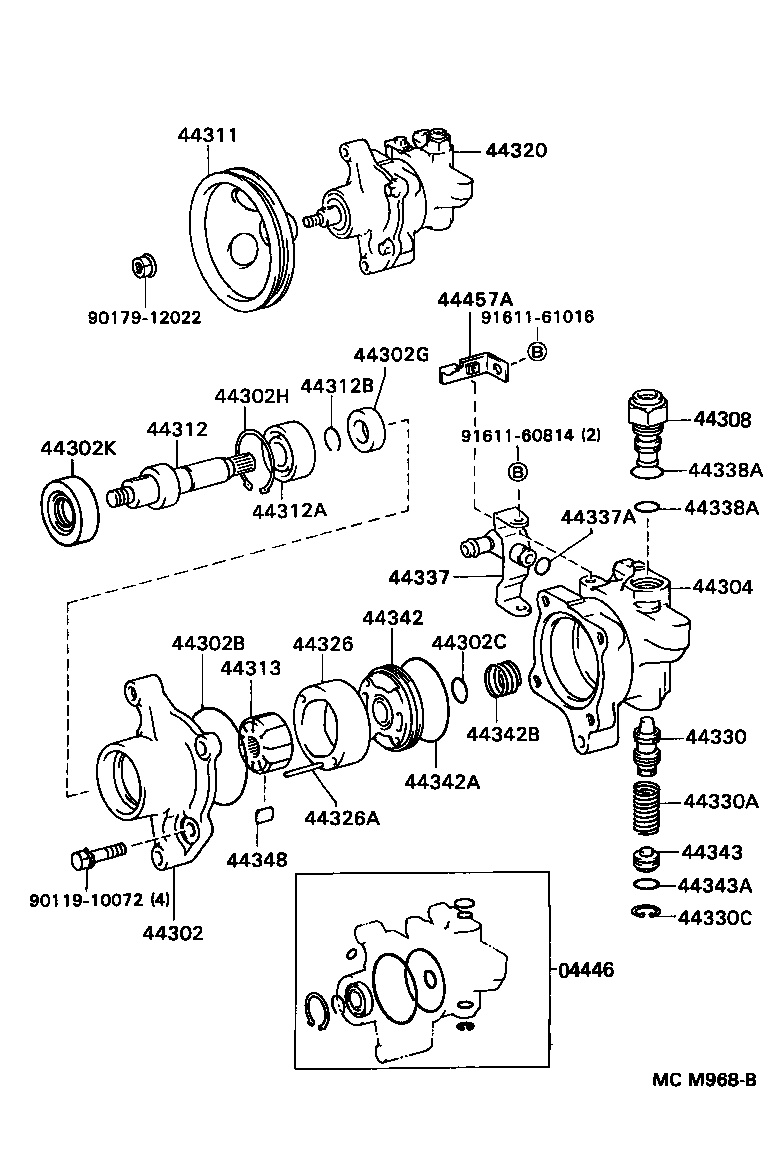  LITE TOWNACE V WG |  VANE PUMP RESERVOIR POWER STEERING